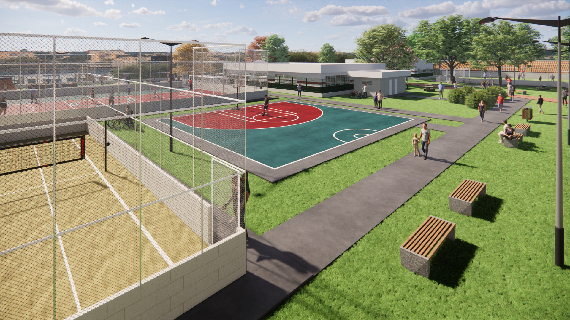 Obra do Complexo Esportivo no Jardim Eldorado marca novo investimento em esporte, lazer e qualidade de vida